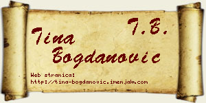 Tina Bogdanović vizit kartica